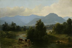 منظر لجبال شاندكين ، نيويورك ، 1853 (زيت على الكتان)